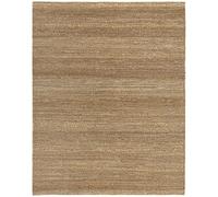 HAMID - Alfombra de Yute Giralda 100% Fibra de Yute Natural, Alfombra Suave y de Alta Resistencia, Tejida a Mano, Alfombra de Salón, Comedor, Dormitorio, Pasillo, Color Natural (250x200cm)