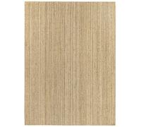 HAMID - Alfombra de Yute Granada 100% Fibra de Yute Natural, Alfombra Suave, Tejida a Mano, Alfombra de Salón, Dormitorio, Terraza, Entrada, Color Natural (350x250cm)