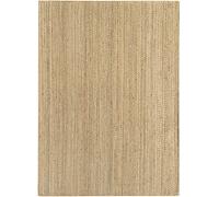 HAMID - Alfombra de Yute Granada 100% Fibra de Yute Natural, Alfombra Suave, Tejida a Mano, Alfombra de Salón, Comedor, Dormitorio, Pasillos, Entrada, Color Natural (290x200cm)