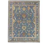 HAMID - Alfombra Gadea Azul, 100% Lana, Alfombra Oriental para Salón, Dormitorio.. (300x250)