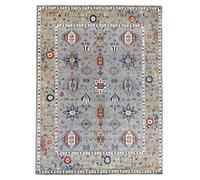 HAMID - Alfombra Gadea Kazak Azul, 100% Lana, Alfombra Oriental para Salón, Dormitorio.. (240x170)