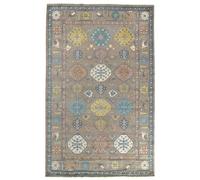 HAMID - Alfombra Gadea Kazak Marron 100% Lana, Alfombra Oriental para Salón, Dormitorio.. (240x170)