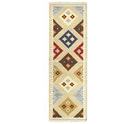 HAMID - Alfombra Kilim Lori con Diseño Moderno - 100% Lana - Alfombra Tejida a Mano - Alfombra de Pasillo, Salón, Dormitorio, Sala de Estar, Entrada (D.2, 250x80 cm)…
