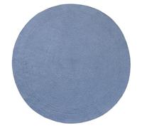 HAMID Alfombra Nansa Interior/Exterior Pet Reciclado - Lavable y Resistente al Agua - Ecológica y Sostenible - Ideal para Terraza, Jardín o Salón (120x120cm, Azul)