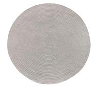 HAMID Alfombra Nansa Interior/Exterior Pet Reciclado - Lavable y Resistente al Agua - Ecológica y Sostenible - Ideal para Terraza, Jardín o Salón (120x120cm, Plata)