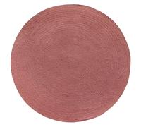 HAMID Alfombra Nansa Interior/Exterior Pet Reciclado - Lavable y Resistente al Agua - Ecológica y Sostenible - Ideal para Terraza, Jardín o Salón (120x120cm, Cereza)