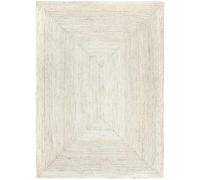 HAMID-Alfombra Yute Alhambra Color Marfil, 100% Fibra de Yute, Tejida a Mano para Salón, Pasillo, Dormitorio, (350x250cm)