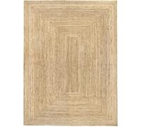 HAMID Alfombra Yute Alhambra Color Natural - Alfombra 100% Fibra de Yute, Trenzado a Mano, Alfombras de Salón, Comedor, Dormitorio, Pasillos, Color Natural (300x400cm)