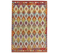 HAMID - Alfombras Kilim, Alfombra Kilim Herat, Alfombra Étnica, Alfombras Salón Kilim, Tejida a Mano, 100% Lana, Kilim de Salón, Dormitorio, Comedor, (248x182cm)