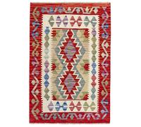 HAMID - Alfombras Kilim, Alfombra Kilim Herat, Étnica, Tejida a Mano, 100% Lana para Salón, Dormitorio, Comedor, (119x82cm)