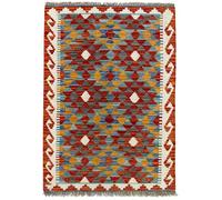HAMID - Alfombras Kilim, Alfombra Kilim Herat, Étnica, Tejida a Mano, 100% Lana para Salón, Dormitorio, Comedor, (113x82cm)