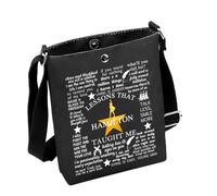 Hamilton Broadway - Bolsa de mano con cita de aliento musical Hamilton para amantes de la música, regalo para amantes de la música Hamilton, Hambagblack