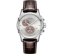 Hamilton Jazzmaster Chrono Cuarzo Esfera Plata Piel marrón H32612551