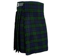 Hamilton Kilts Blackwatch Kilt Vestido Tradicional escocés de tartán de Las Tierras Altas Traje de Fiesta de Boda, W50