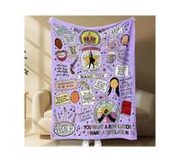 Hamilton Musical Pattern Throw Blanket, Soft Cozy Flannel Fleece, Broadway Art Design, Ideal for Home Decor & Comfort