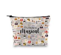 Hamilton - Regalo musical de Broadway, regalo musical con cremallera, bolsa de maquillaje para fanáticos de Hamilton, De Hamilton Eu, Bolsa de cosméticos con impresión