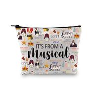 Hamilton - Regalo musical de Broadway, regalo musical con cremallera, bolsa de maquillaje para fanáticos de Hamilton, De Hamilton Eu, Bolsa de cosméticos con impresión