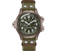 Hamilton Reloj automático H77775960, Verde, Correa