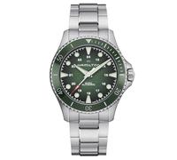 Hamilton Reloj Hombre Khaki Navy Scuba Automatic Verde Plateado (Ø 43 mm)