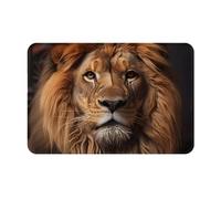 HAMISBEL Tapete The Lion's Gaze de 16 x 24 pulgadas, adecuado para baño, cocina, dormitorio, decoración del hogar, fácil de limpiar.