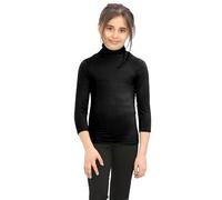 Hamishkane® Camiseta de cuello alto para niños, camiseta casual de manga larga para niñas, camiseta polo para niñas y niños, camiseta para la escuela y deportes, camiseta unisex con cuello de tortuga,