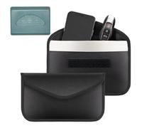 HAMKU 1 Piezas Jaula De Faraday Movil Para Telepage, 20 * 10Cm Funda Faraday Movil,Caja Faraday Movil,Inhibidor De Señal Movil, Jaula Bloqueadora De Señal Rfid/Nfc/Gps/Wifi(Negro)