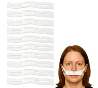 HAMKU 10 PCS Vendaje nasal con trabillas para las orejas soportes para apósitos nasales retenedores de embalaje nasal