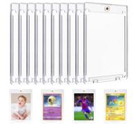 HAMKU 10 Piezas Magnetic Card Holder 35PT Magnéticas Tarjetero Protección UV Transparentes para Poke-mon,Magic, MTG, Deportes, Béisbol, Fútbol