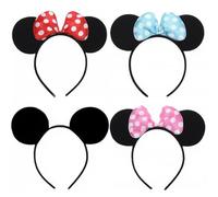 HAMKU 4 PCS diademas de orejas de Mouse, accesorio novedoso para fiestas, cumpleaños, cosplay, accesorios para adultos y niños