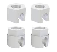 HAMKU 4 Tuercas Compatibles con s0dastream Jet, Spirit, Easy, Duo, Fizzi, Terra y Crystal 1.0 & 2.0 - Accesorios para Máquina de Soda, Fugas, Máquina de Agua con Gas