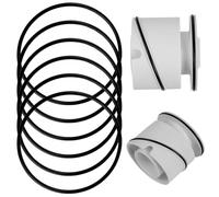 HAMKU 6 Artículos Tubo de inmersión, Junta de tubo de inmersión, compatible con tubo de inmersión Viega Tempoplex modelo 6958.1-821 artículo 450 229, Ø exterior 65 mm, Ø interior 60 mm