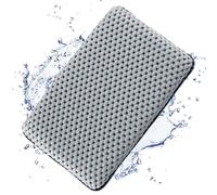 HAMKU Almohada Bañera, Malla Almohada de Baño,con 2 ventosas Fuertes, para una sujeción Firme,Almohada ergonómica para bañera de hidromasaje, una relajación óptima del Cuello(Gris)