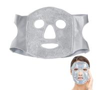 HAMKU Antifaz gel frio, Antifaz de Gel Frío y Mascara para Ojos, Tecnología de Gel Facial de Medi Grade, Set para Cuidado Mujer y Hombre, Máscara de hielo (Gris)