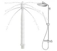 HAMKU Boquilla de ducha para enema de ducha, sistema de limpieza de ducha con 8 agujeros, accesorios de baño para limpieza de colon para hombres y mujeres