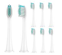 HAMKU Cabezales de repuesto para cepillo de dientes eléctrico compatibles con Phlip Sonlcare HX3/6/9, 8 unidades, color blanco