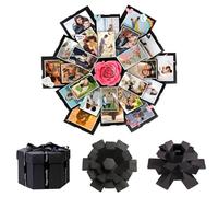 HAMKU DIY Explosion Surprise Box, Semiacabado diy Caja de Regalo Creative, DIY Handmade Photo Love Memory Scrapbooking Caja de Regalo para Navidad Cumpleaños Aniversario San Valentín Regalo de Boda