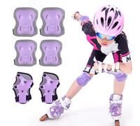HAMKU Equipo de Protección Infantil 6 Piezas, Protecciones Patines incluye Casco Rodilleras Coderas y Muñequeras para Ciclismo Monopatín Patinaje y otros Deportes, protecciones patines niño