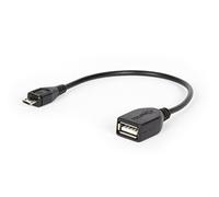 Hamlet - Cable Micro USB Macho a Hembra (0,15 m)