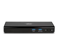 Hamlet Base HDOCKS300TC – Alámbrica con USB 3.0 (3.1 Gen1), USB tipo A y USB tipo C, 3,5 mm, Negro