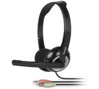 Hamlet HHEADMJK Binaural Diadema Negro auricular con micrófono - Auriculares con micrófono (PC/Juegos, Binaural, Diadema, Negro, Alámbrico, 1,8 m)