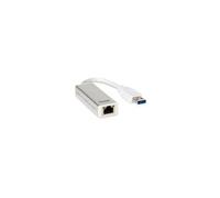 Hamlet HNU3GIGA adaptador y tarjeta de red Ethernet 1000 Mbit/s - Accesorio de red (Alámbrico, USB, Ethernet, 1000 Mbit/s, Blanco)