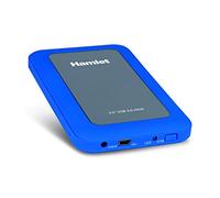 Hamlet HXD25U3MBL - Caja de Disco Duro (Enchufar y Usar, Hot-Swap, Indicadores LED), Azul