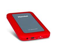 Hamlet HXD25U3MRD - Caja de Disco Duro (Enchufar y Usar, Hot-Swap, Indicadores LED), Rojo