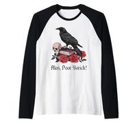 Hamlet Shakespeare Jugar Cita por desgracia, Pobre Yorick! Camiseta Manga Raglan