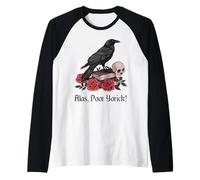 Hamlet Shakespeare Jugar Cita por desgracia, Pobre Yorick! Camiseta Manga Raglan