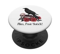 Hamlet Shakespeare Jugar Cita por desgracia, Pobre Yorick! PopSockets PopGrip Adhesivo