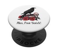 Hamlet Shakespeare Jugar Cita por desgracia, Pobre Yorick! PopSockets PopGrip Adhesivo