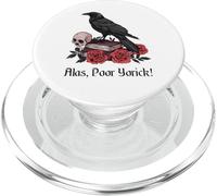Hamlet Shakespeare Jugar Cita por desgracia, Pobre Yorick! PopSockets PopGrip para MagSafe