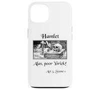 Hamlet Shakespeare Play Hamlet Cita, Alas Pobre Yorick! Carcasa para iPhone 13