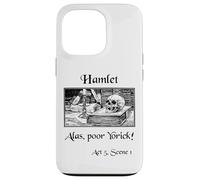 Hamlet Shakespeare Play Hamlet Cita, Alas Pobre Yorick! Carcasa para iPhone 13 Pro
